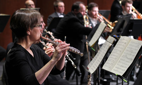 Newton Mid Kansas Symphony Orchestra flute player